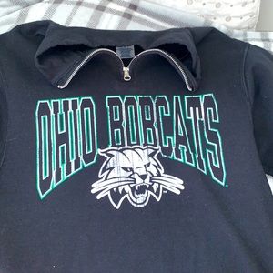 Ohio bobcats quarter zip sweatshirt